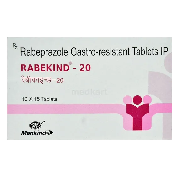 rabekind 20mg tablet 15's